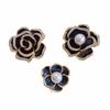 Elegant Black Rose and Camellia Red Brooch for Women's Clothing and Suits