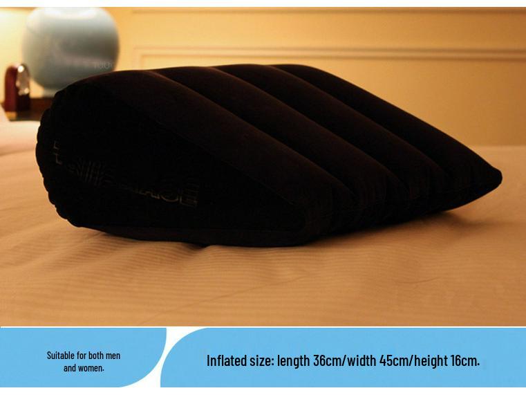 Hacker Magisches Dreieck Aufblasbares Beflocktes Kissen - Erotisches Positionspad für Paare, Doggy-Style Kissen