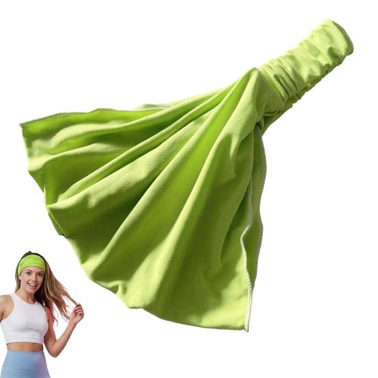 Hair Band Soft Fabric Elastic Hair Tie Pure Color Breathable Headband Yoga Running