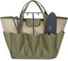 Garden Tote Bag In Oxford Cloth 48x18x30 Cm - 8 Pockets, Waterproof, Reinforced Handle