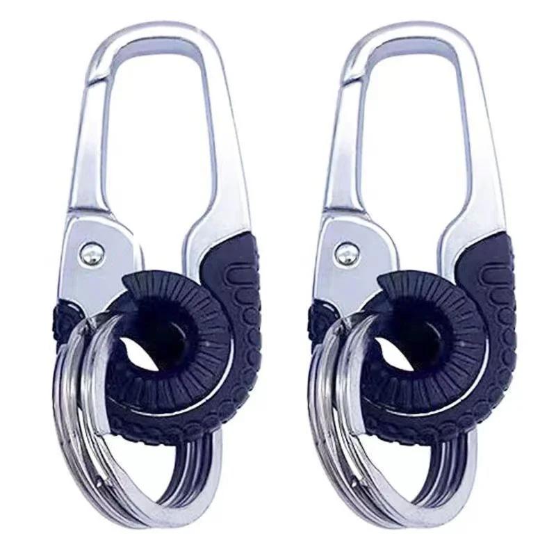 Men's keychain metal stainless steel business waist hanging car keychain keyring Accessories
