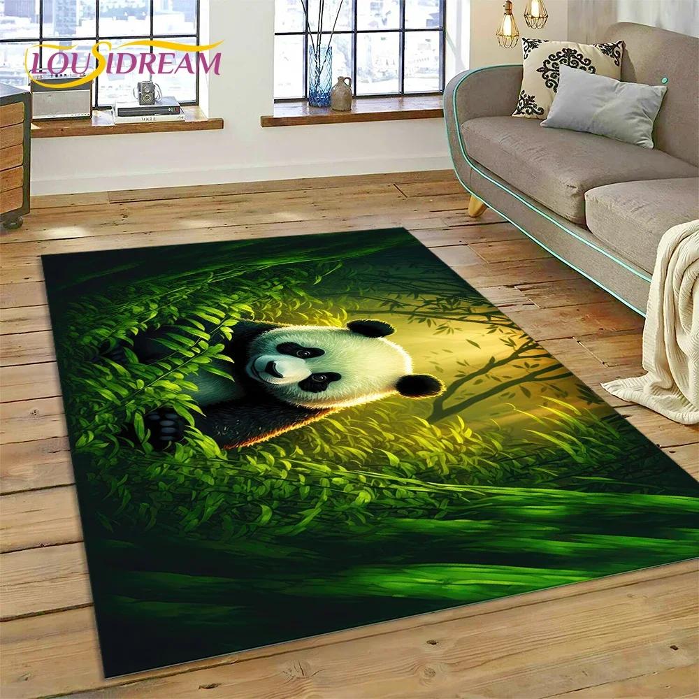 Cartoon Cute Panda Dream Animal 3D kobercový koberec do ložnice Obývací pokoj Domácí dekorace na pohovku, dětská hra Velká dekorační podložka na podlahu