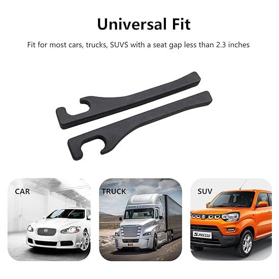 Car seat gap filler, 2 pieces, universal plug for filling the gap between the seat and the console made of artificial leather