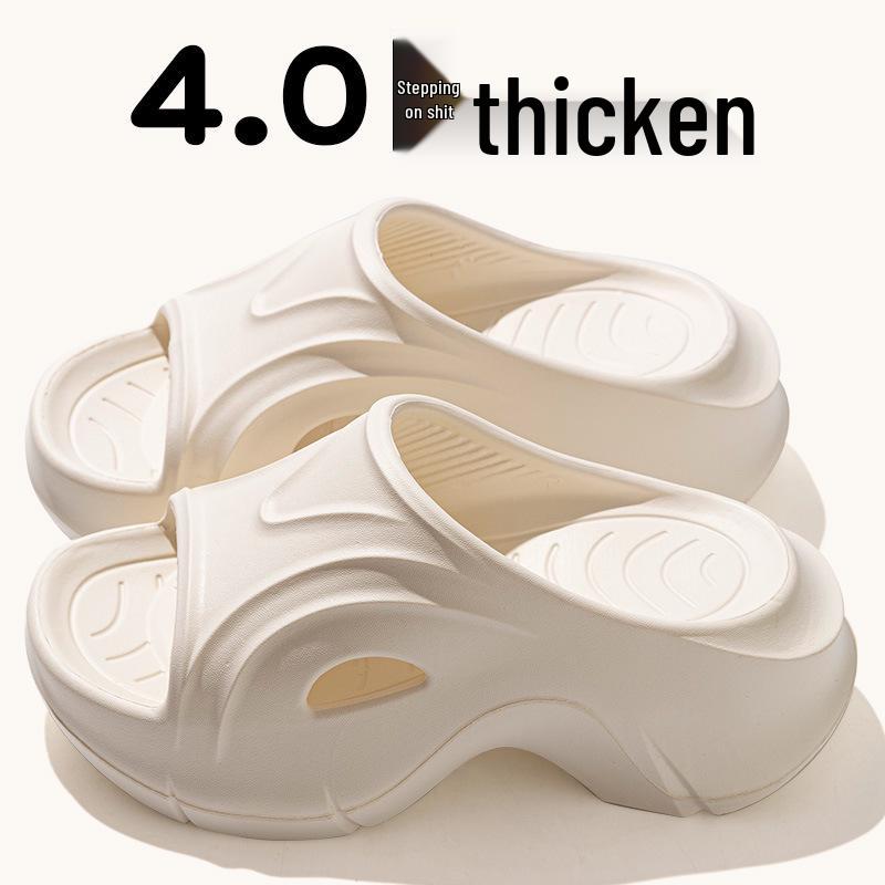 

Женские летние сандалии на танкетке - Высокие каблуки, Толстая подошва, Пляжные шлепанцы 40-41 белый