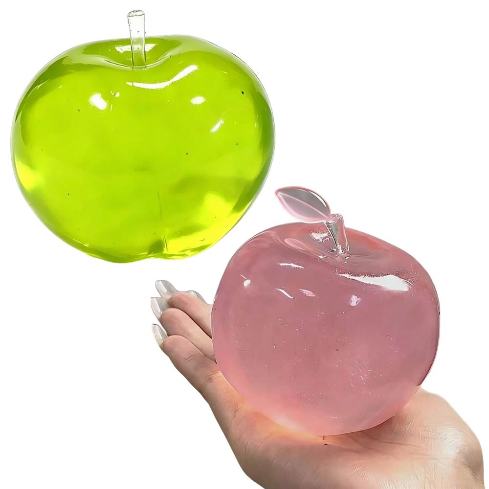 NEUES Niedliches Grüner Apfel Quetschspielzeug Weich Stressabbau Angstabbau Fidget Spielzeug Tragbar Schreibtischdekoration Sensorisches Spiel Sensorisches Spielzeug