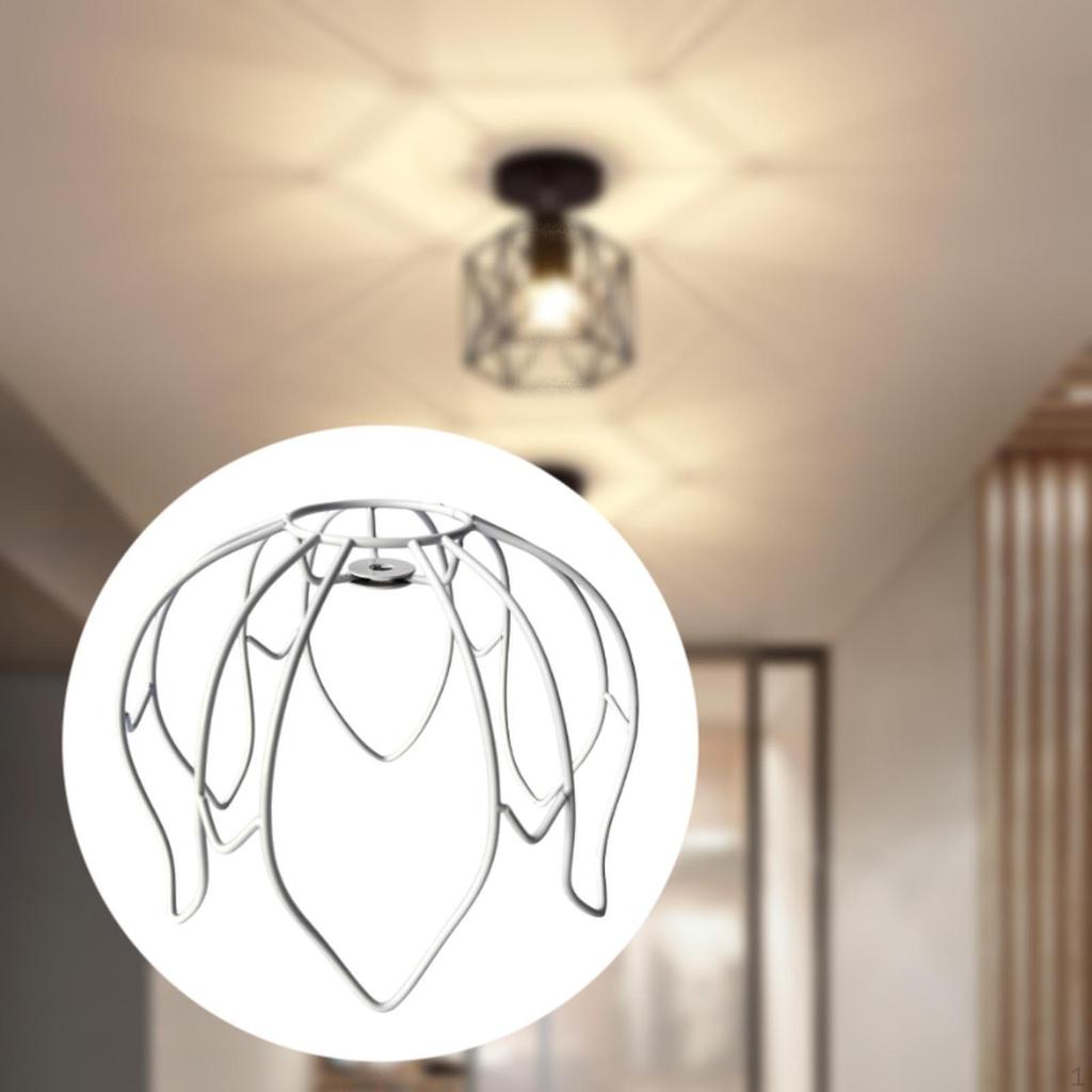 Ceiling Light Shade Lamp Cage Frame DIY Stylish Pendant for