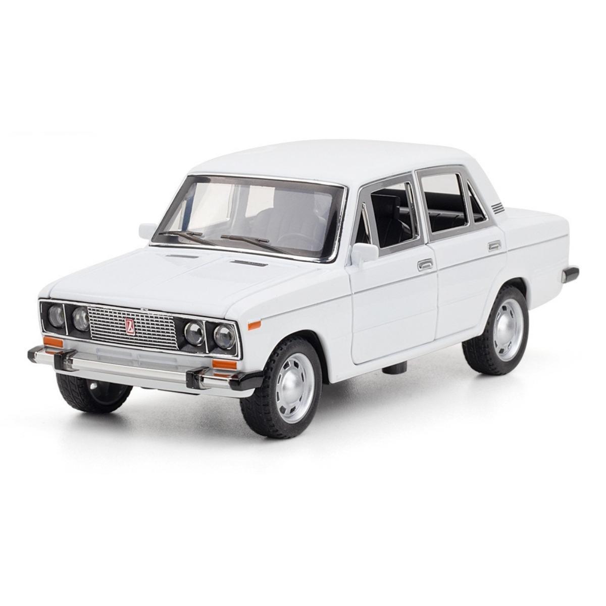 

1/24 Российская LADA 2106 Металлическая модель автомобиля Игрушка Литье под давлением Металл Инерционный Музыка Свет Автомобильные игрушки для детей Транспортное средство белый