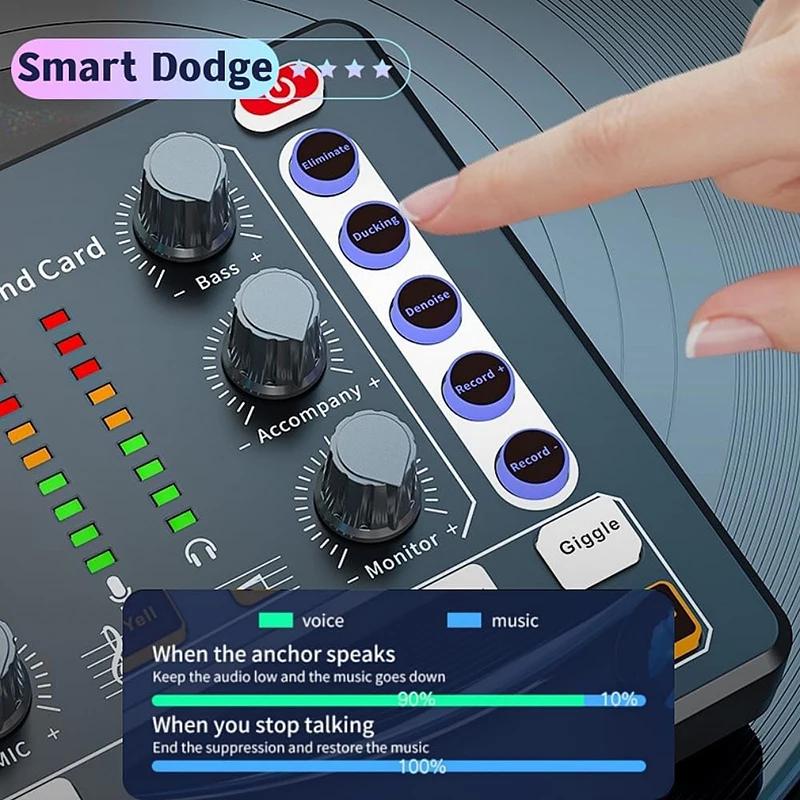 BM-800 Set Audio Recording Studio with Voice Changer Microphone Live Sound Card for Computer Live Streaming YouTube TikTok