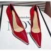 New Style Women's Autumn Classic Pumps Patent Leather Pumps Women Wedding Shoes High Heels Stiletto Lady Shoes