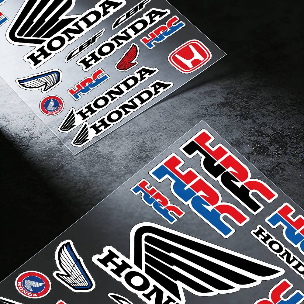 vdbn2 FOR HONDA RACING Waterproof Reflective Scratch Cover Sticker Universal Decor Decal For Car Motorcycle Helmet Refrigerator