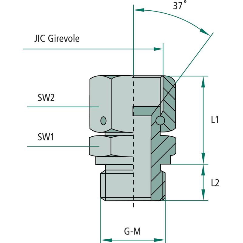 Hydraulic Adapter 3/4 Int X 1/2 BSP 28124