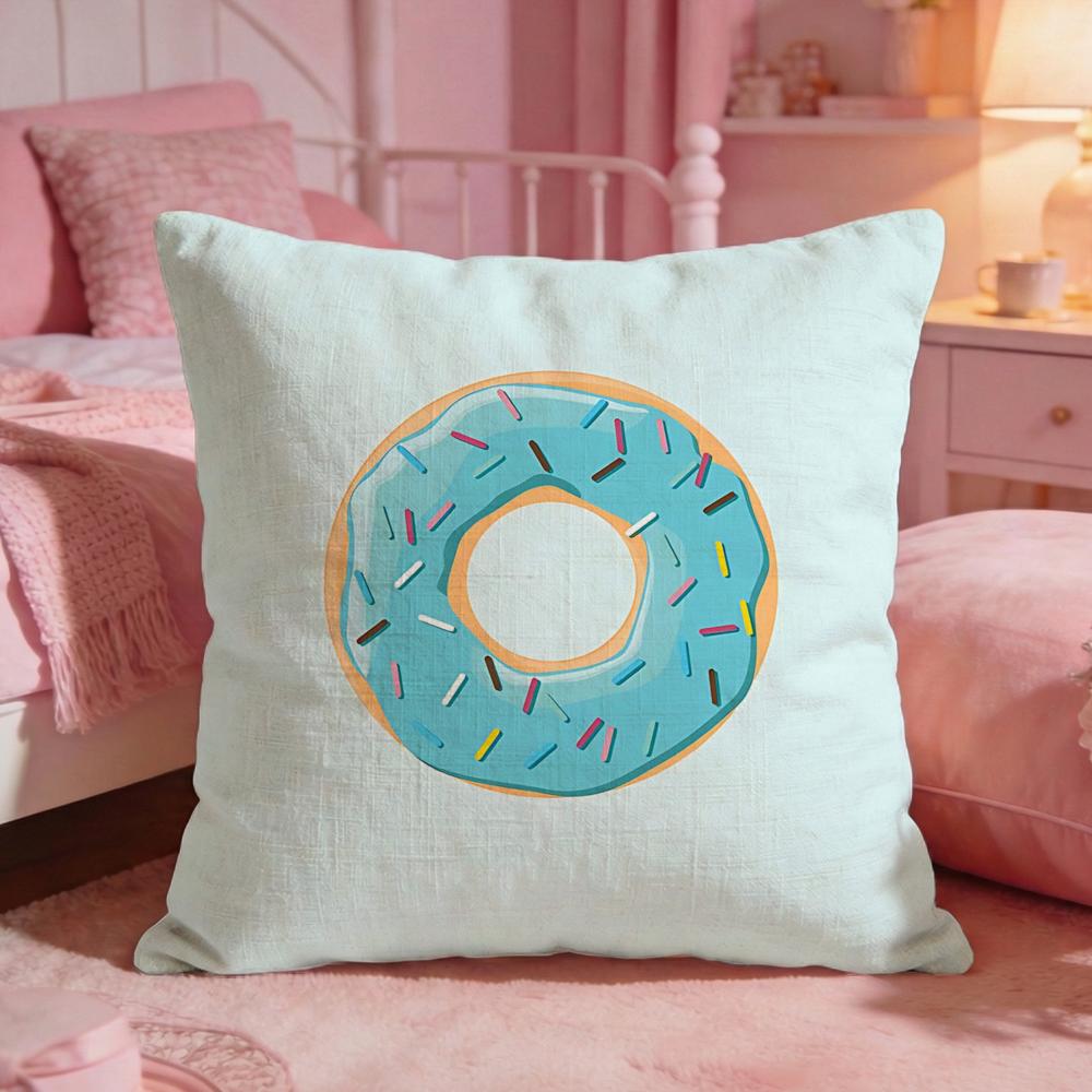 FooddonutS Cushion Cover Premium Comfort Reversible Pillow Cove Two In One Design for Any Room Car Interior