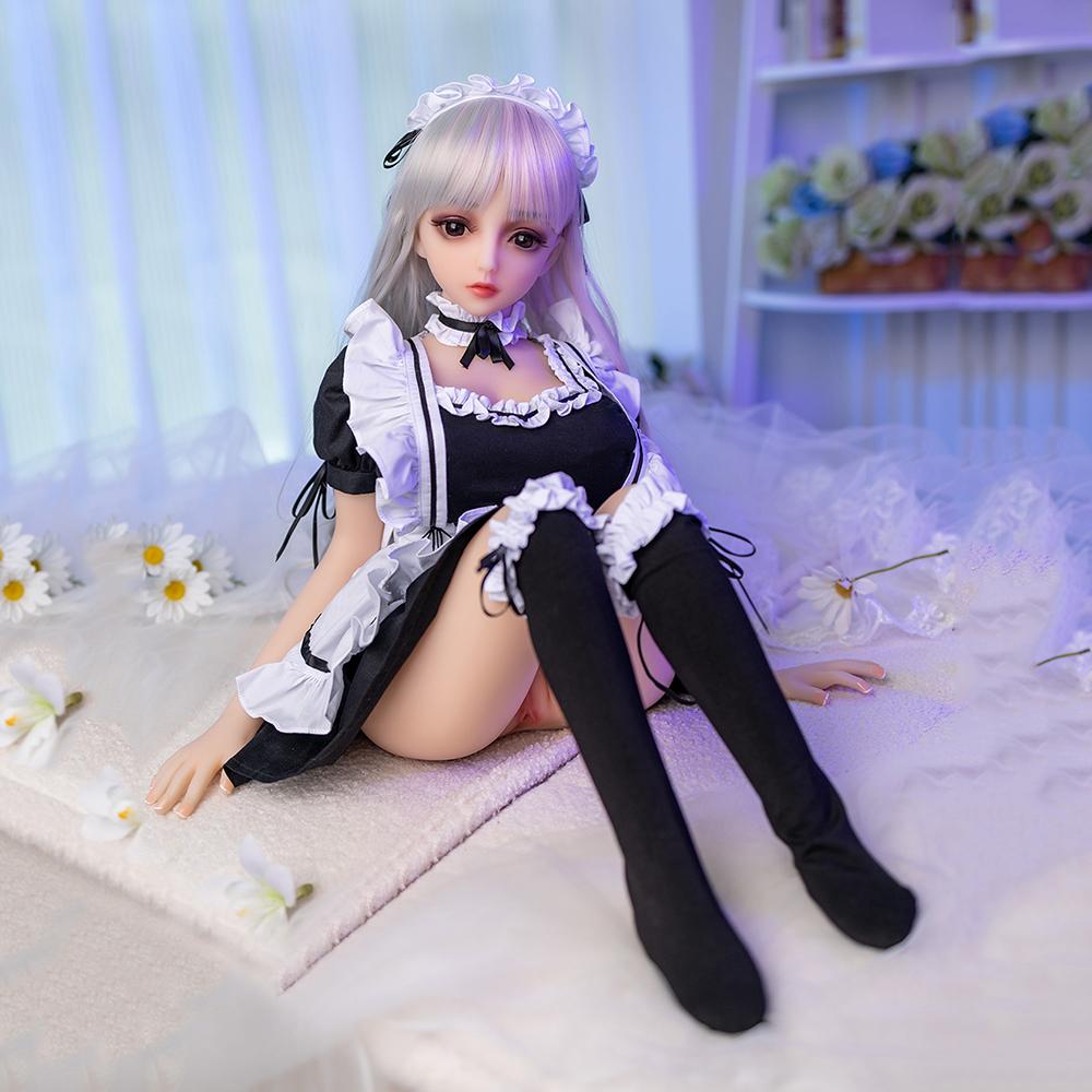 Kvadratelement for hele kroppen 80 cm 3D Silikon Sex Doll TPE Realistic Ass Anal Vagina Sexleketøy for voksen