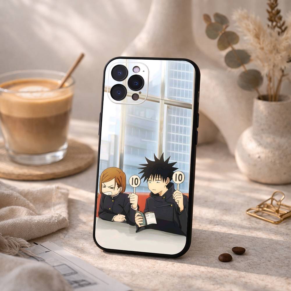J-Jujutsu K-Kaisen Choso Mobile Phone Case For iPhone17,16,15,14,13,12Plus,Pro Max,XS,5G Soft Silicone Black Cover iPhone15pro