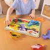 Melissa & Doug Wooden Dinosaur Toy Interlocking Puzzle, Thick, 7 Pieces, Authentic, Product Number 3747