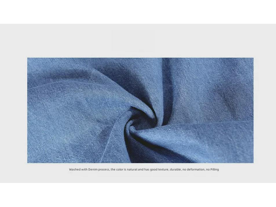 Korejská džínová košile slim fit pro muže, ideální pro jarní a podzimní sezónu