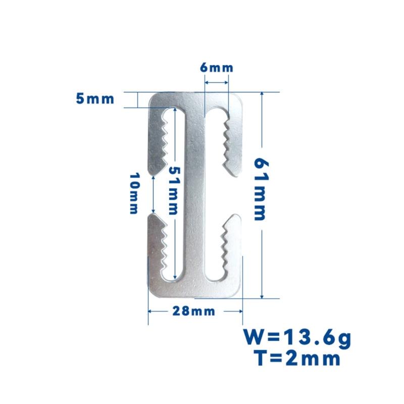 Stainless Steel D Rings Connector Webbing Belts Buckles Replacement Diving Hardware For Swimming Diving And Water Sports