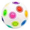 Cube Toy Stress Relief Puzzle Ball Rainbow Color Matching Cube Toy Develops Concentration Logical Thinking Intelligence Puzzle Toy