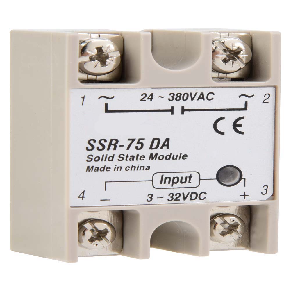 DC AC Solid State Relay SSR 75DA 75A 3 32VDCto 24 380VAC SSR