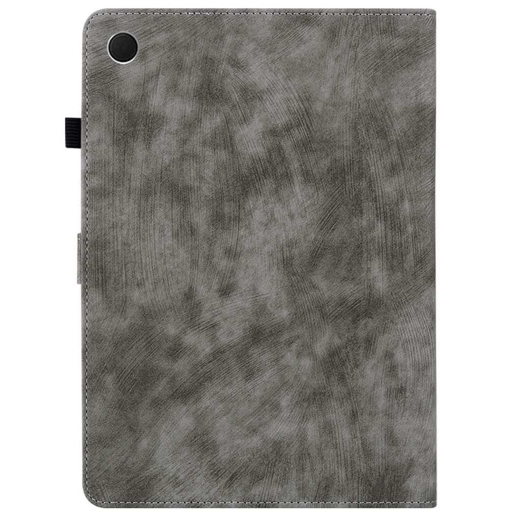 For Samsung Galaxy Tab A11+ Case Tiger Imprint Anti-Scratch PU Leather Tablet Cover