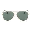 Emporio Armani Pilot Style Sunglasses With Leg Markings Unisex sunglasses Silver OEA2149D-300271