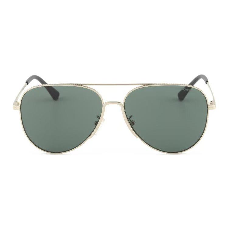 Emporio Armani Pilot Style Sunglasses With Leg Markings Unisex sunglasses Silver OEA2149D-300271