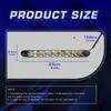 2pcs 9LED Car Daytime Running Light 12V HID DRL Driving Turn Signal Fog Light 6000K White Amber Sequential Light Bar