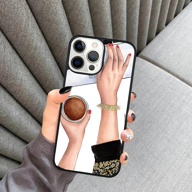 

Girl Boss Pink Women Cartoon phone Case Cover For iPhone 17 Air 16 15 14 Plus apple 16 11 12 13 Pro Max coque iPhone 13
