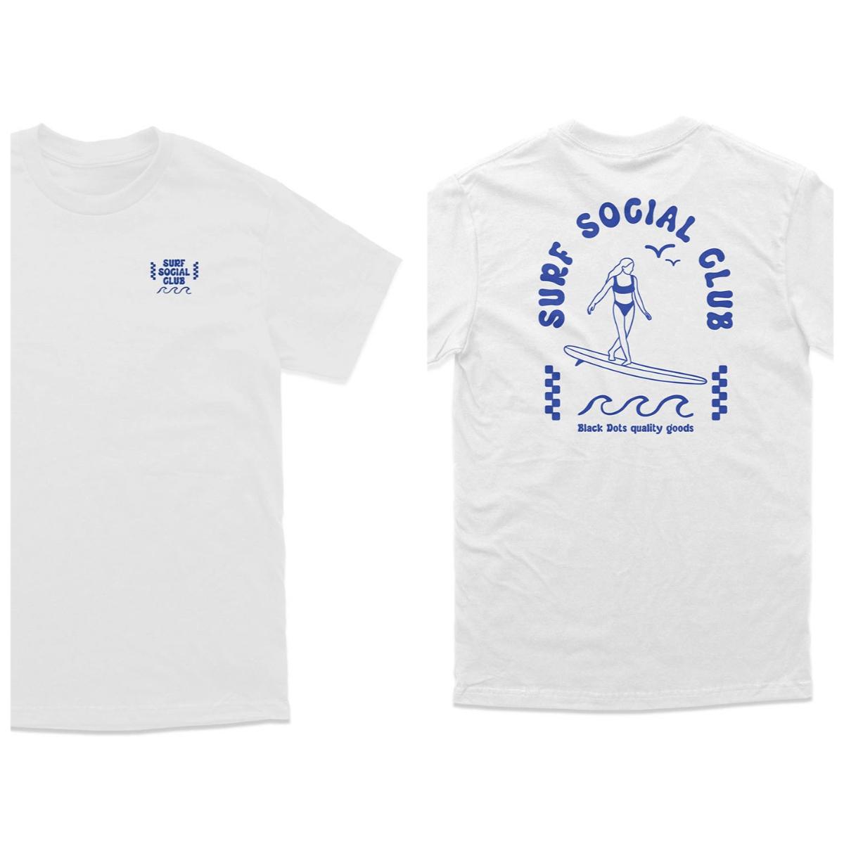 

New Summer Men T-Shirt Surf Club Prue Cotton Crew Neck Hight Quality Pure Cotton White Top Tees Men Oversize Unseix T-Shirt Top 4XL