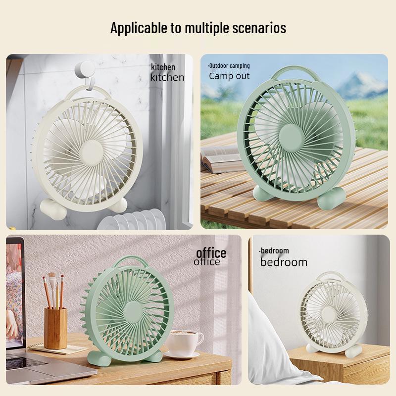 USB Rechargeable Desktop Fan - Long Battery Life for Home or Office Use