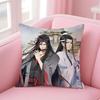 New Arrival Mo Dao Zu Shi Cushion Cover Pillowcase Short Plush Invisible Zipper Room Sofa Cushion Cover