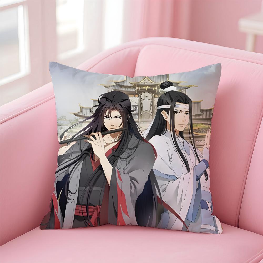 New Arrival Mo Dao Zu Shi Cushion Cover Pillowcase Short Plush Invisible Zipper Room Sofa Cushion Cover