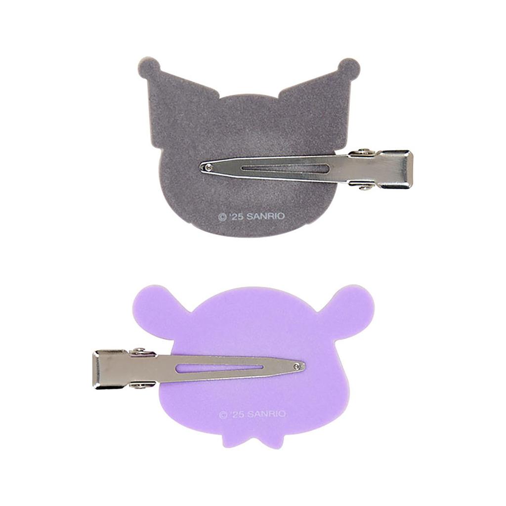 Sanrio Kuromi Bangs Clip Set and Suitable for ages 3 and up Item 151564 (Right-facing Left-facing) - - No.