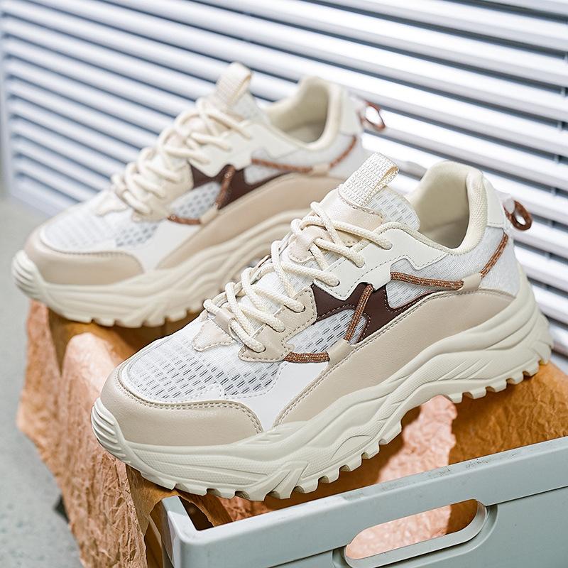 Spring and Autumn Dad Shoes Men's and Women's Sports Versatile Casual Light Running Student Shoes Couple