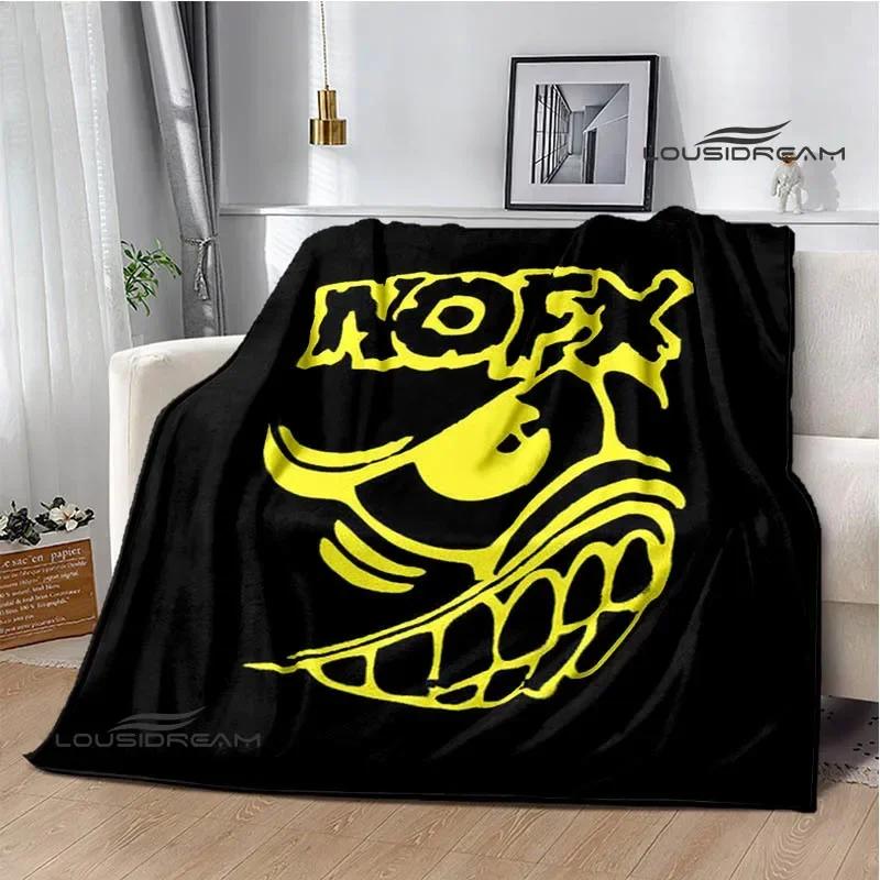 Punk band N-NOFX Retro printed blankets children's warm blanket soft and comfortable blanket home travel blanket birthday gift
