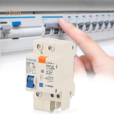 Hara DZ47LE-63-1P 10/16/20/32/40/63A Disyuntor Protector de fugas doméstico
