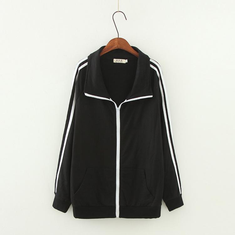 

Manufacturer s Plus-Size Women s Sports Hoodie Casual Jacket 1542 3XL чёрный