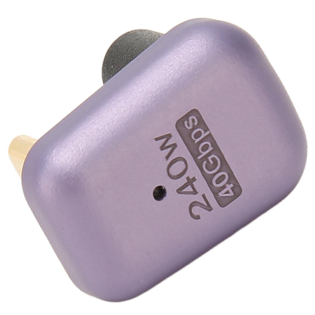 Adaptateur USB C Femelle vers Mâle 40Gbps 240W en Forme de U 8K Pris en Charge Adaptateur USB C 180 Degrés pour Téléphone