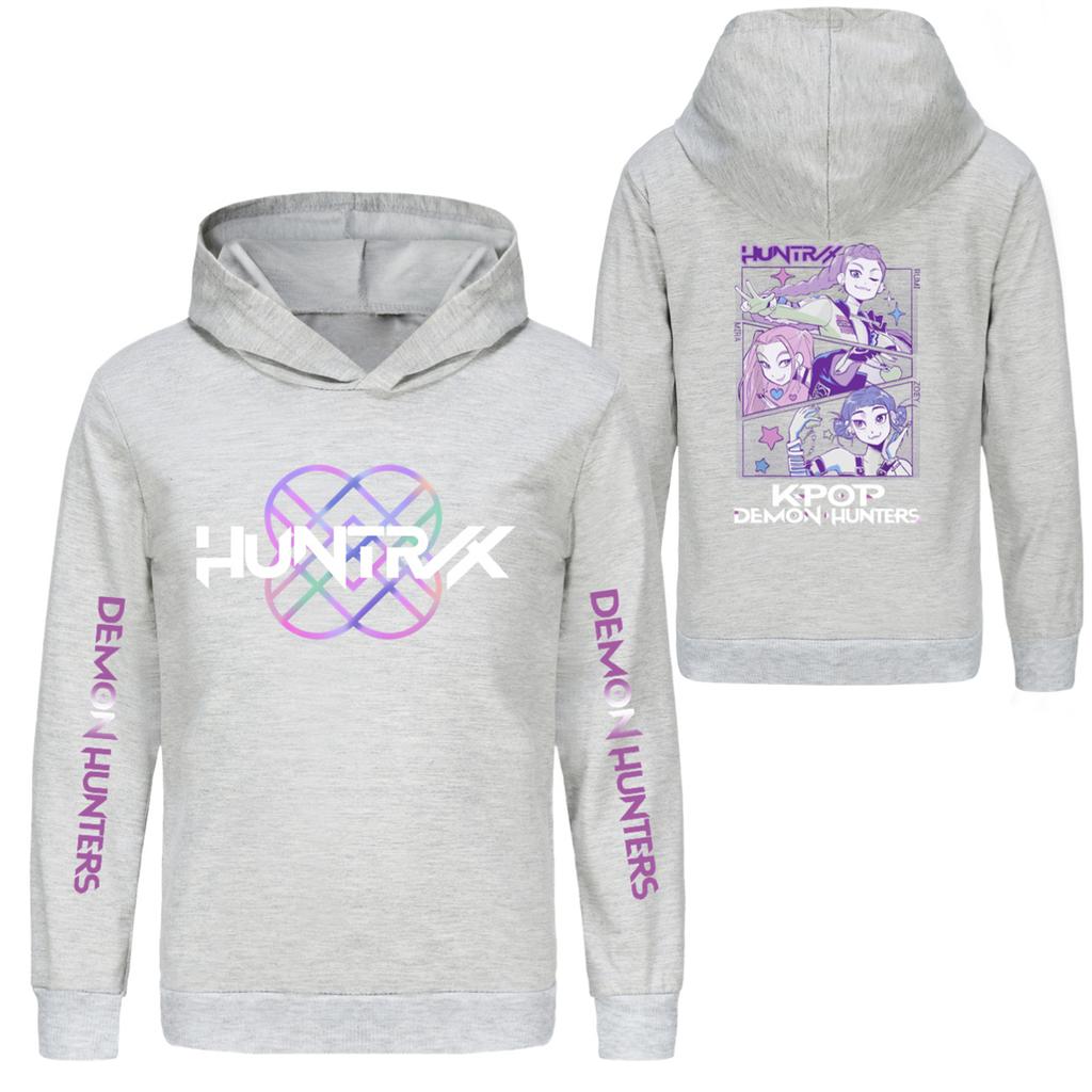 Kids' Long Sleeve Loose Pullover Letter Print Drawstring Hooded Sweatshirt