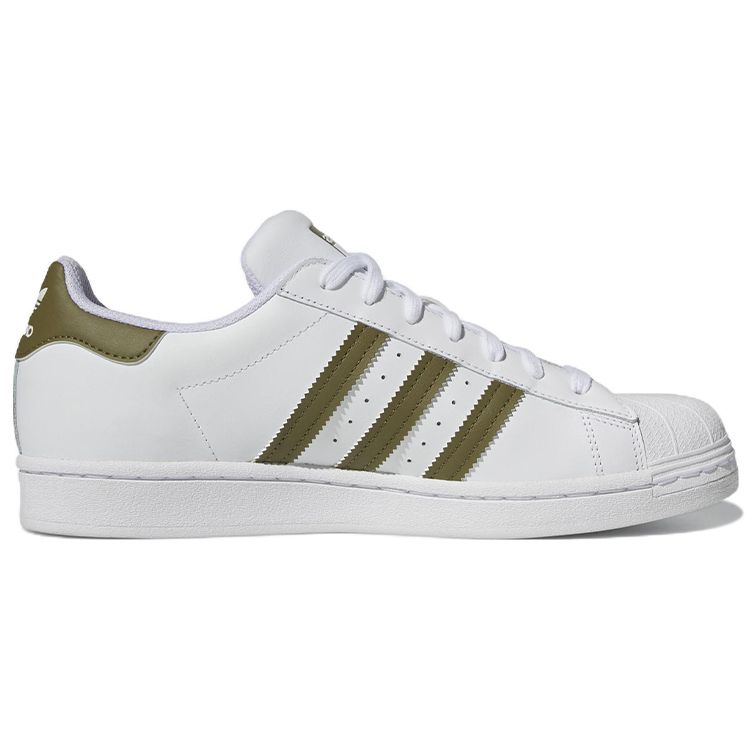 adidas Superstar White Focus Olive Unisex-Sneaker Cloud-White HP5501