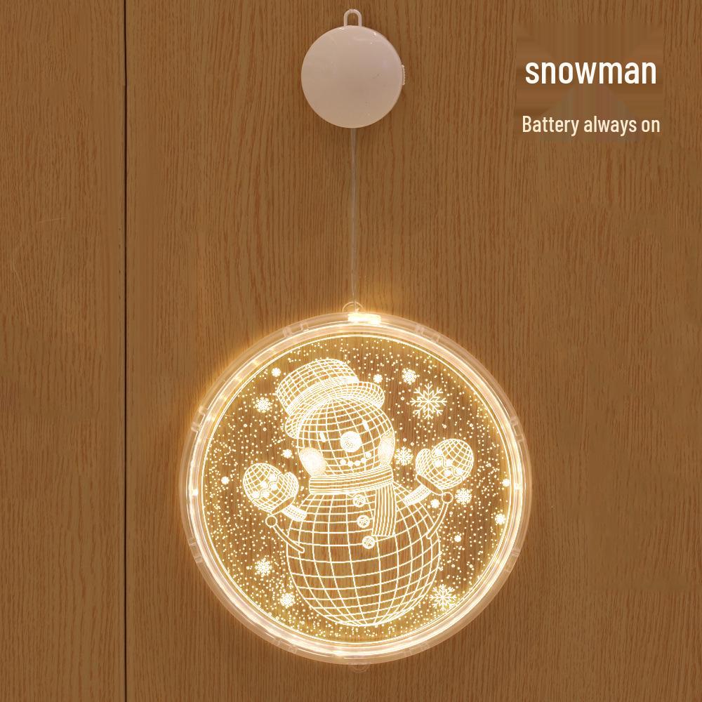 LED Neon Christmas Decoration Lights with 3D Letter Suction Cup, Acrylic Pendant, and Room Atmosphere Colored String Lights