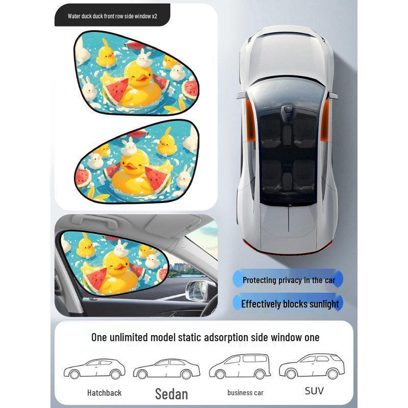 Car Window Sunshade Privacy Curtain | Heat Insulation & Sun Blocker