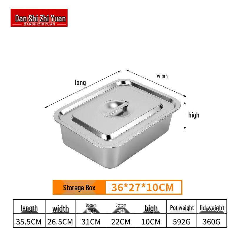 Edelstahl-Lebensmittelbehälter mit Deckel