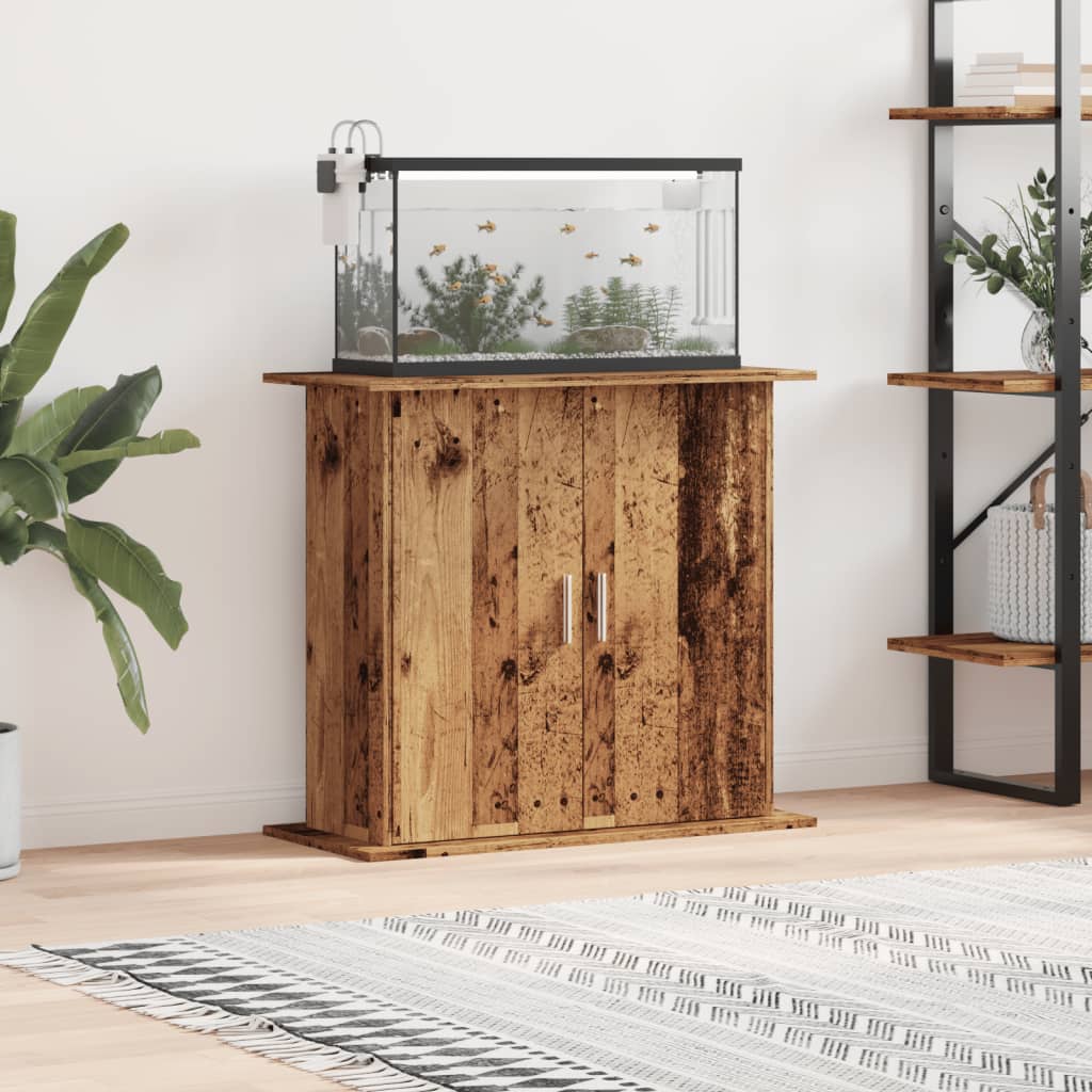 Szafka Pod Akwarium, Stare Drewno, 81X36X73 Cm