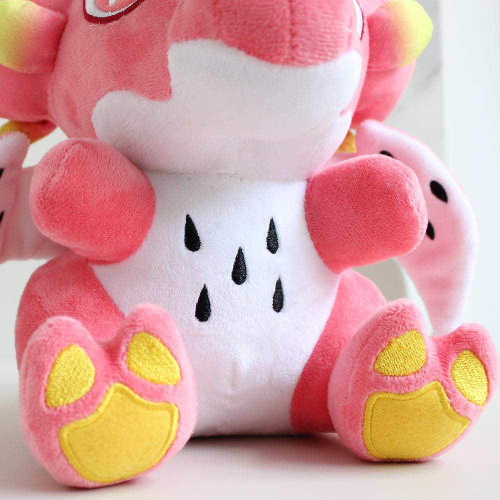 25cm Cute Fat Dragon Fruit Dinosaur Animal Doll Soft Dinosaur Plush Toys for Boys and Girls Halloween Holiday Birthday Gifts