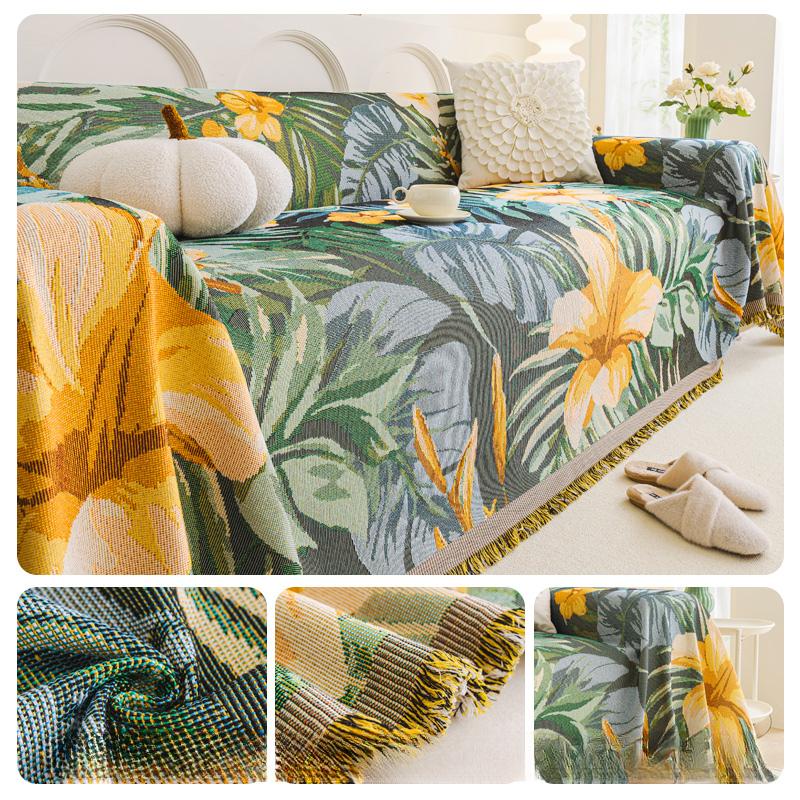 

Ткань для чехла дивана Легкая роскошь Высококлассный Шенилл Всесезонное Полотенце для дивана Защита от царапин кошек Всеобъемлющий Плед для дивана Полотенце для дивана 180*130cm