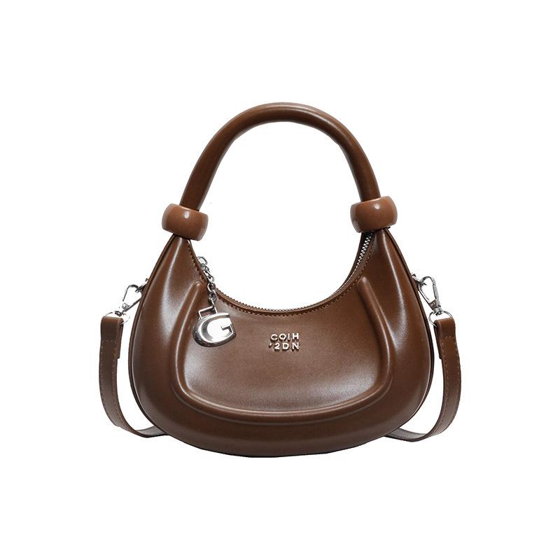 Retro Oil-wax Leather Hand-held Dumpling Bag High-quality Single-shoulder Crossbody Women's Bag