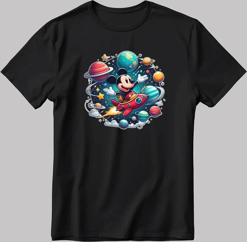 Astronaut Cute New Black T Shirt S