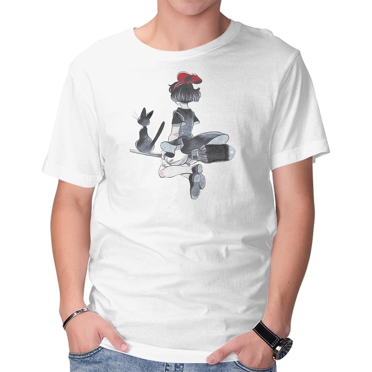Unisex Crew Neck T-Shirt My Favorite Witch Graphic Short Sleeve Casual Tee XXXL