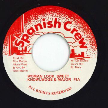 

7inch Record KNOWLEDGE MAJOR FIA Woman Look Sweet NONE Spanish Crew Jamaica Reggae Ska Dub Used